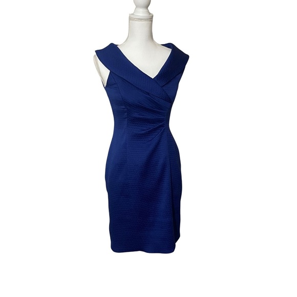 Kay Unger Navy Dress Perfect for Cocktail, Wedding, Mother Of The Bride. Sz 2 - Picture 1 of 15